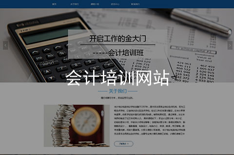會計培訓網(wǎng)站制作案例_項目案例